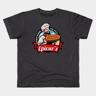 Epicurean Pizza Logo Kids T-Shirt